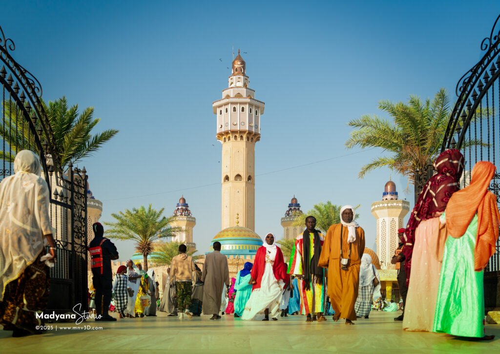 Architectural detail of the Great Mosque of Touba