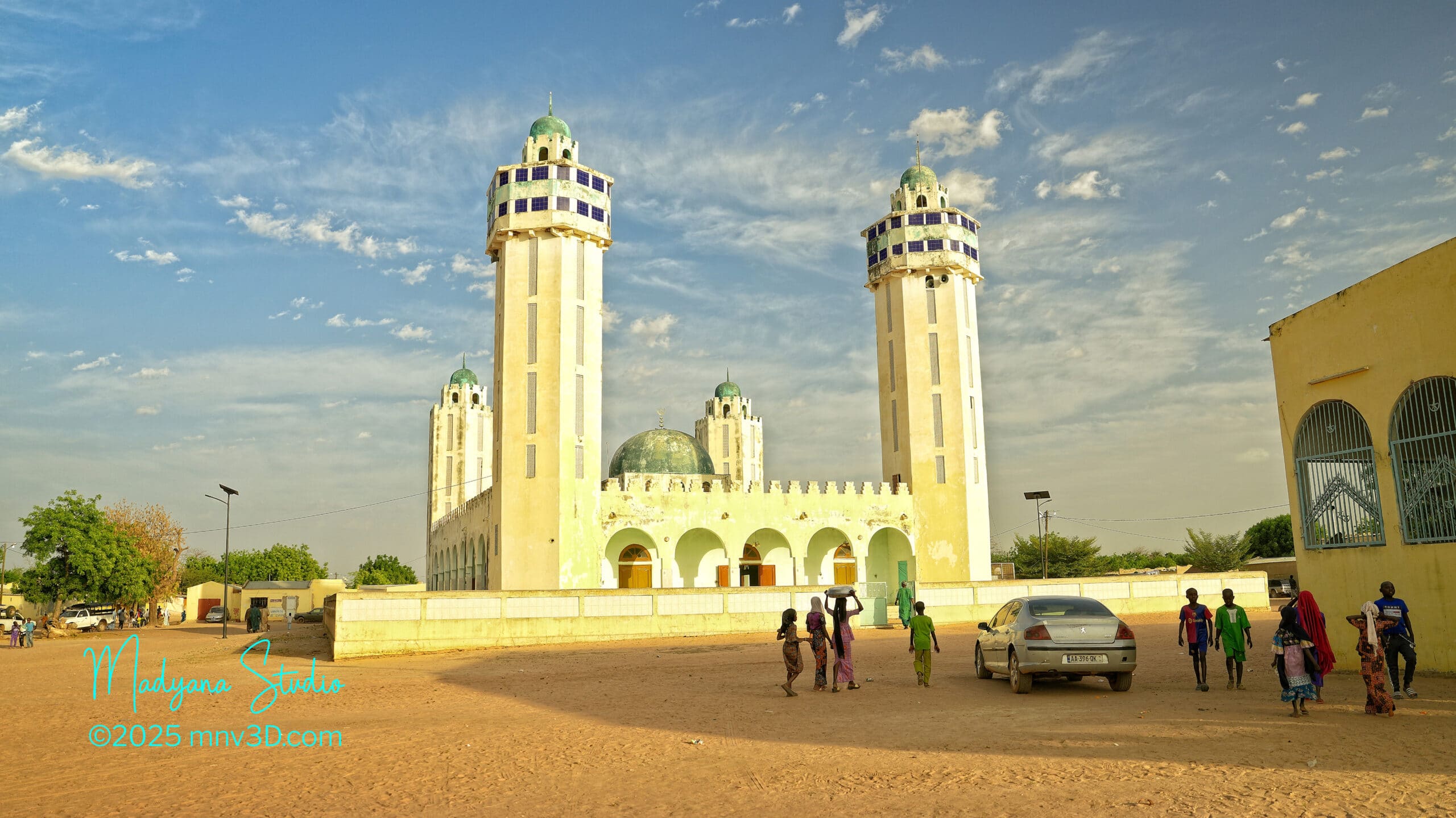 Photography Architecture mosque village Touba Mbella Senegal