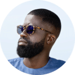 Profile portrait of Senegalese male model Souleyemane