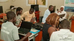 Capture of a professional institutional video production.